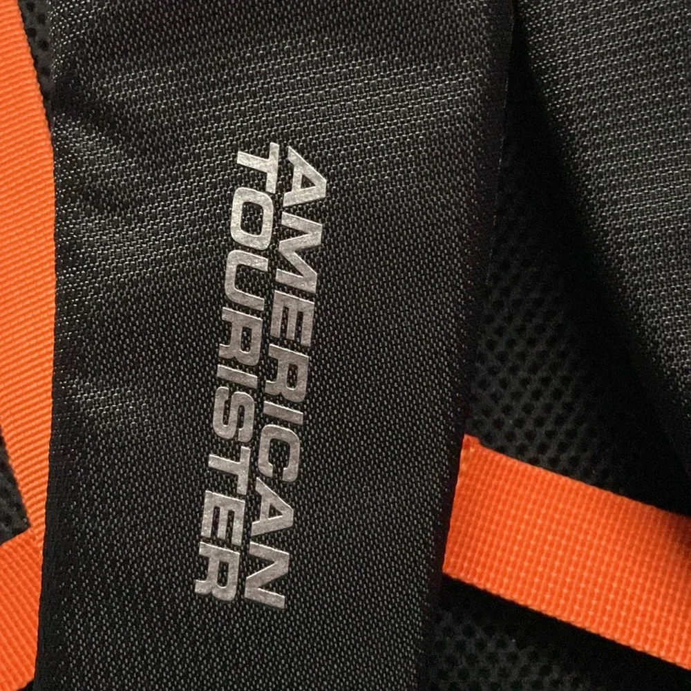 American Tourister Zest School Bag. - Black snd Orange - Picture 3 of 5